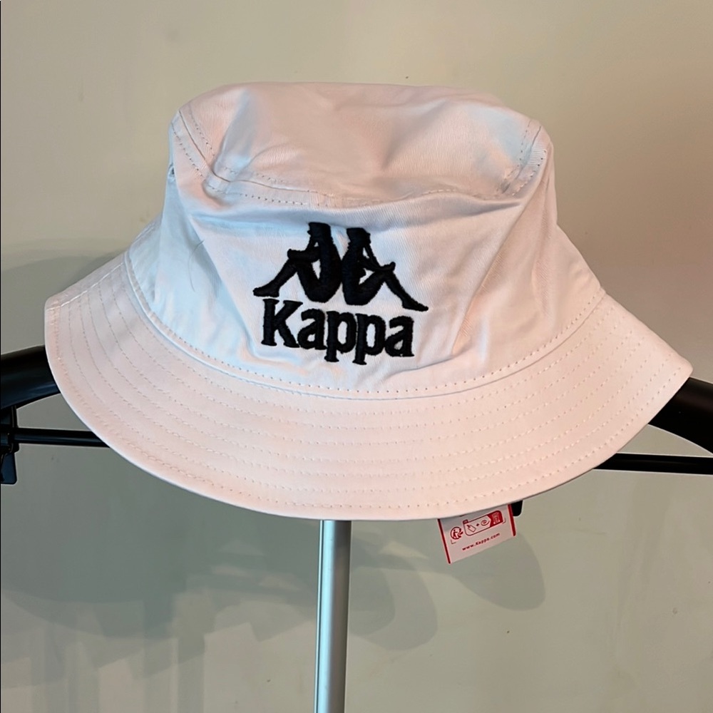 Kappa White Bucket Hat Classic Style